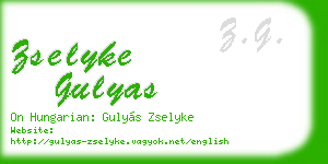 zselyke gulyas business card